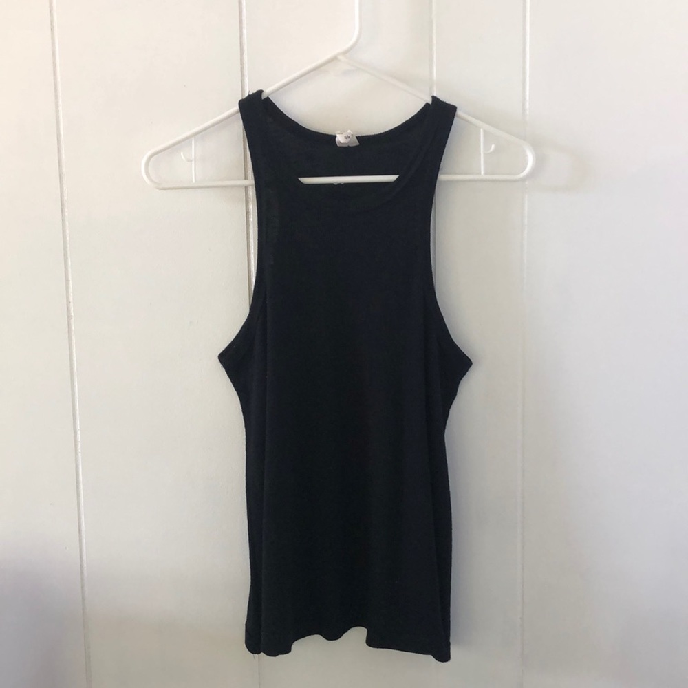 Free People Black Racerback Tank Top